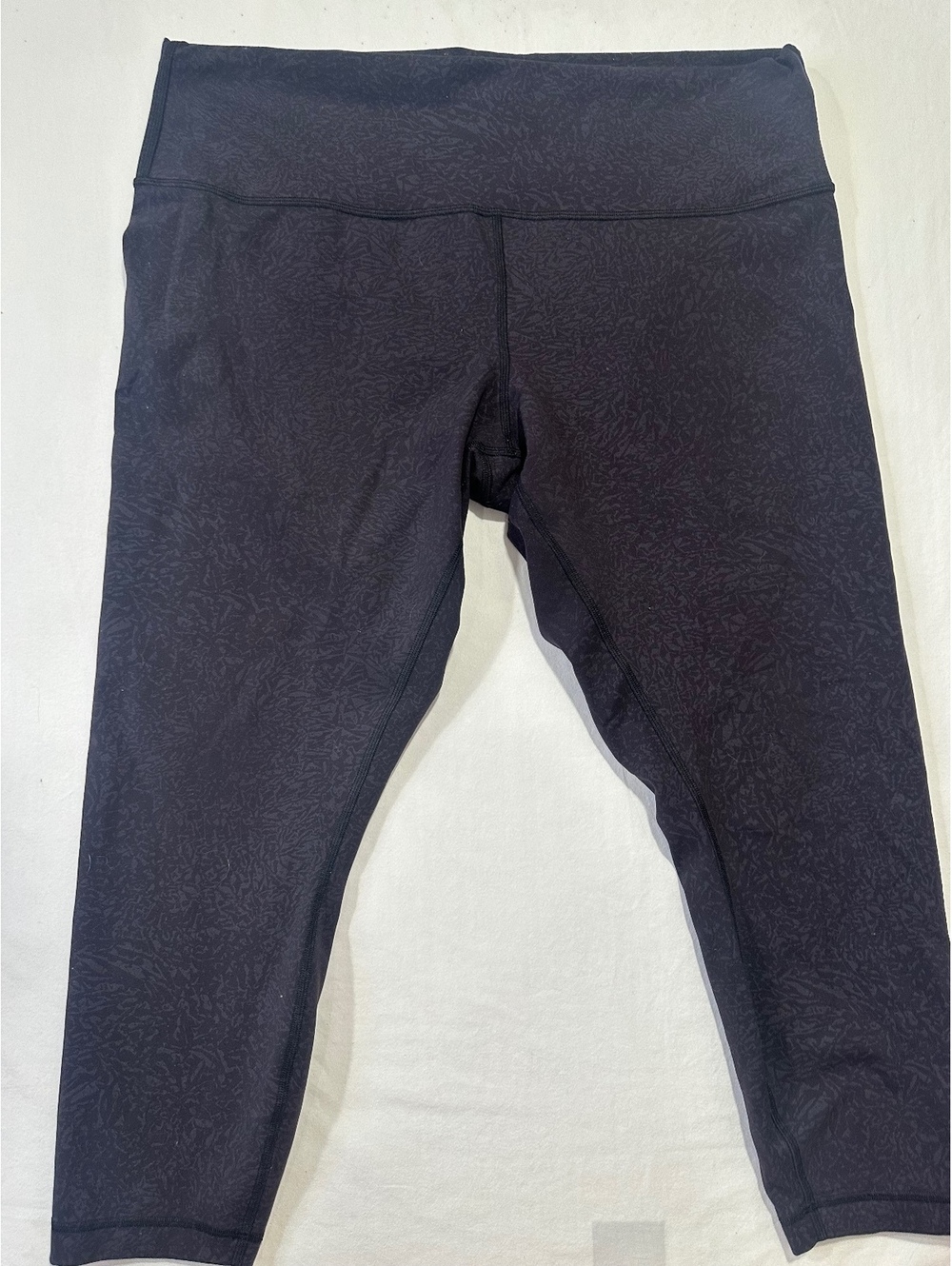 Lululemon Align Leggings Size 20 Black Tonal Print High Rise 25”